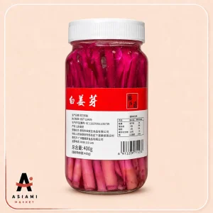 ترشی ساقه (جوانه) زنجبیل قرمز و سفید 400 گرم