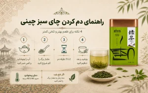 راهنمای دم کردن چای سبز چینی